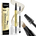 2 i 1 Long-Lasting Eyebrow Pencil og Brow Up-Grade Gel, Light Brown og Brown Shades (3#Dark Brown)