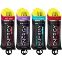 NewTrition® Extra Styrke Energi Shots 1,7 fl oz (Pack på 24, 4 Flavors) - 250 mg Koffein med B vitaminer og aminosyrer, sukkerfri null kalorie vitamin energi drikke for fokus og utholdenhet (Mixed-1)