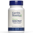 Jordas Bounty Hawaiian Noni Fruit Capsules - 60 Veggie Caps - Sunn Immune System & Joint Helse Support - 100% Naturlig og ren Noni - Vegetarisk