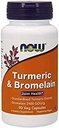 Nå Turmeric & Bromelain, 90 Vegetariske kapsler