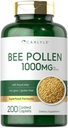 Carlyle Bee Pollen Supplement | 1000mg | 200 kapell | med Royal Jelly og Bee Propolis | for menn og kvinner | Vegetarisk, ikke-GMO, Glutenfri