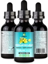 Undelio's Herbal Mullein Leaf Extract - Økologisk & alkoholfri tinktur for andning, lunge, søvn og digestiv støtte - Ikke-GMO, Vegan - 2 fl. Oz for immun helse & Lung Detox