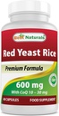 Best Naturals Red Yeast Rice med COQ10 60 kapsler - Inneholder 600 mg rød yeast Rice og 30 mg CoQ10
