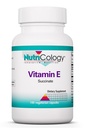 Nutriologi Vitamin E Succinate Supplement - for menn og kvinner, 400 IU D-Alfa-Tocopheryl, Antioksidant, Vegetariske kapsler - 100 greve