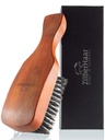 ZilberHaar Major Hair & Beard Brush for menn - Boar Bristles og Pearwood - Alle Beard og hårtyper - laget i Tyskland