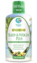 Sleep-A-Weigh Plus  Liquid Liquid Sleep Multimineral | Naturlig søvn, Stress & Vekttap Hjelp | w/Collogen, L-Carnitine, L-Lysine, Tonalin CLA, Apple Cider Vinegar, 5-HTP, Vitaminer ikke-GMO | 32 Serv