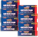 Natureplex Maksimal relief Medisinert Anti-Itch Cream 1.5oz (6 pakke) – Rask relief for Rashes, Bites, Sunburn, Cuts, Burns, Poison Ivy og mer – Kjøle Menthol & Pramoxin – laget i USA