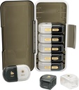 Ukentlig pilleorganisator 2 ganger om dagen, moistur-proof, avtagelige sammenligninger, AM Pill Box 2X 7 dag, reisepilleorganisator for piller/fish olje/medikasjon/vitamin/Supplements (svart + hvit)