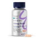 Foster & Thrive Fexofenadin HCl Non Drowsy Allergy Relief for Hay Fever, Pollen, kløende øyne, og sesongallergier, effektiv støtte for barn og voksne, 180 mg, 100 tabletter