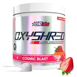 EHP Labs OxyShored Pre Workout pulver - Preworkout pulver med L Glutamin & Acetyl L karnitin, Energiforbedret drikke - Cosmic Blast, 60 Serveringer