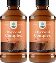 Høy absorpsjon Thyroid støtte Supplement - Vegan flytende jod kosttilskudd for Thyroid støtte for kvinner og menn med Myo-Inositol Selenium og Sting Nettle for forbedret energi og fokus 2 Pack