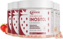 Inositol Gummies, Inositol Supplement med Myo-Inositol & D-Chiro Inositol + vitamin D3, Ideell 40:1 forhold, med magnesiumglycinat 400 mg, støtter regelmessig syklus for kvinner, vegan, 5 pakke