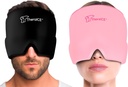 TheraICE Migraine Relief Cap, Soothing Hodepine Ice Pack Mask-produkter, Kjøle Gel Hat, Ansikt Kald Kompress Hode Wrap for Tension, Stress & Hangover