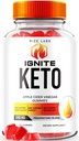 Rise Labs Ignite Keto ACV Gummies for avansert vekttap, Keto Ignite Supplement (60 Gummies)