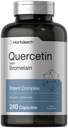 Horbäach Quercetin med Bromelain Supplement ® 240 Kapsler Ikke-GMO og Glutenfri