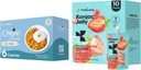 Hetstia Konjac Jelly Jordbær Flavor med Collagen Peptides 10 Pakker og Konjac Rice Glutenfri 12 Pakker Lav kalorie, keto, sukkerfri, sunn mat
