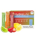 Hydralyte Lav Sugar Rapid Rehydrering - Lett Sparking Electrolyte Powder Packets, 8 oz Servere | Variety Hydration Packets For Varme, Reise, Trening og Bachelorette Parter (30 grev)
