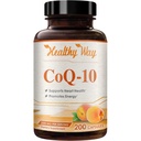 Koenzym Q10 200mg CoQ10 Supplement -Once daglig CoQ10 200mg pulver kapsler for hjerte helse, antioksidant og energi støtte -Non-GMO, rask absorpsjon Ubiquinon Q10 koenzym (Enkelt)