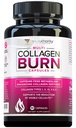 Multikollagenforbrenning: flertype Hydrolysert proteinpeptider med hyaluronsyre, vitamin C, SOD B Dimpless, Typer I, II, III, V og X, koffeinfri (uovertruffen kapsler)