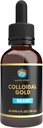 Earth Clinic ® Colloidal Gold - 4 oz Dropper flaske, 40 PPM Dobbel Potens, ren gull Nanoparticles - forbedret hjerne helse og kognitiv støtte