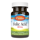 Carlson - Folinsyre, 400 mcg, gir viktig prenatal støtte, Fetal utvikling, 300 tabletter