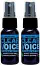 Clear Voice Oral Throat Spray Synging Ease Klarhet Soothing Dampener Moisturizer Relief Vocal Eze Reduser Booster behandling, laget i USA, Fresh Mint Flavor (2 pakke)