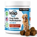 Multivitaminer og tilbehør til hunder - Krillolje, Omega 3,6,9, pre & probiotika, essensielle vitaminer, for Hip & Joints, Hud & Coat, Digestiv, Immunitetsstøtte (90 Chews)