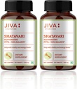 JIVA Shatavari tabletter 500 mg Ayurvedic Supplement for menn og kvinner - 120 tabletter (pakke med 2)