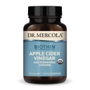 Dr. Mercola Biothin Organic Apple Cider Vinegar og Fermented Cayenne, 30 serveringer (30 kapsler), kosttilskudd, Digestiv støtte, ikke-GMO, USDA Organic