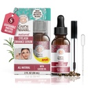 GuruNanda naturlig Castor olje øyenvipper forbedre serum med rosmarinolje - børste Applikator og 5 pipetter, hjelper naturlig hårvekst for øyenbryn og skjegg, 2 Fl Oz