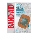 Band-Aid Brand Pro Heal Hydrokolloid Gel Pads, Ekstra store vanntett bandasjer for bedre helbredelse av mindre sår, sterile førstehjelp Bandages, 5 ct