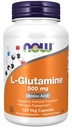NU Mattilskudd, L-Glutamin 500 mg, Nitrogen Transportør*, Aminosyre, 120 Veg Kapsler