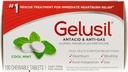 Gelusil Antacid & Anti Gass Tabletter for Heartburn Relief, Acid Reflux, Bloating og gass, Cool Mint - 100ct Blister pakke (pakke med 2)