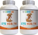 Hunde Eye Supplement - Hunde Eye Health - Avansert formel - Fordeler Visjon - Immunsupport - Hunde Vitamin hjerte - 2 flasker (120 behandlinger)