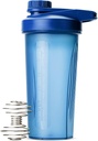 Mr. Pen- Shaker flasker for proteinblandinger med Twist Cap, 28 oz, Blå protein Shaker flaske med Wire Whisk Ball