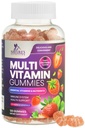 Multivitamin Gummier for voksne, daglige gummy vitaminer og mineraler med vitaminer A, C, D, B12 for kvinner og menn, immunstøtte Gummy Multivitaminer Supplement, voksen flervitamin - 120 Gummies