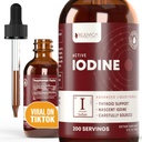 Aktivt jodin - Nascent jodin Drops - flytende levering for bedre absorpsjon - støtter sunn energi, vitalitet og jodinnivå