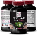 Biotin - GRAY HAIR REVERSE - Hestehale Aerial Deler, Hårfarge vekkelse, ungdommelig hår, naturlig hårfarge, hårforyngelse, hår pigmentering, fargeforsterkning, gjenopprette vibrancy 1 flaske 60 kapsler