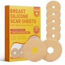 Silikon ar ark for bryst 12 Pack - medisinsk ar fjerning ark - silikon ark bryst kirurgi forsyninger for ars behandling - Areola Gel sirkler (3 IN)