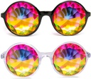 GloFX Kaleidoskop Briller | Letvektskrystall EDM Festival Diffraksjon | 2 Pakke Rave