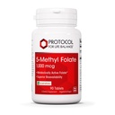 PROTOCOL FOR LIFE BALANCE 5-Metylfolat 1000mcg - Superior Metyl Folat Biotilgjengelighet - for brain support - Folate Supplement for kvinner og menn - Kosher & Vegan - 90 Tabs