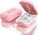 DUBSTAR liten pille cutter, Pill Cutter Splitter for små og små piller, bærbare pene pille cutters for store piller, kutt vitaminer tabletter for purse pocket (Pill Cutter, Pink)