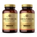 Solgar Cod Liver Oil - 100 Softgels - gir vitaminer A & D - Ikke-GMO, Glutenfri - 100 Services