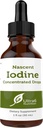 Nascent Iodine Drops Supplement i flytende konsentrert Tinktur for best absorpsjon og for Thyroid støtte