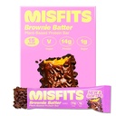 Disfits Vegan Protein Bars, Brownie Batter - Oppdatert oppskrift  enhver plante Basert, lav sukker og karbohydrater, høyfibersnacks ® Pakke med 15