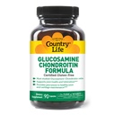Country Life Glukosamine Chondroitin 1500mg/1200mg - Støtter felles helse og smøremidler - opprettholder sunn Cartilage, Tendon, Joint Vessue - Glutenfri, Ikke-GMO - 90 kapsler - for voksne