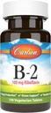 Carlson - B-2, 100 mg Riboflavin, Energiproduksjon, Visjon Støtte og sunn hud, 100 vegetariske tabletter