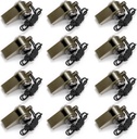 Kingrol 12 Pack Safety Whistles for voksne, høy nød Whistles med Lanyard for båting, vandretur, camping og klatretur