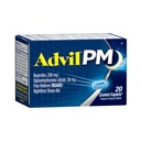 Advil PM (20 greve) Smerte Reliever/Nighttime Sleep Aid Coated Caplet, 200 mg Ibuprofen, 38 mg Diphenhydramine