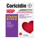 Coricidin HBP Decongestant-fri Cough og Cold Medicine - Spesielt designet lindring for høyt blodtrykk, Cough, Runny Nese, Sneezing og kalde symptomer (16 greve)